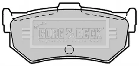 Комплект тормозных колодок, дисковый тормоз BORG & BECK BBP1297