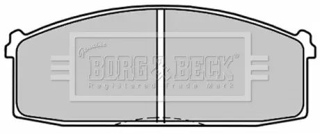 Комплект тормозных колодок, дисковый тормоз BORG & BECK BBP1300