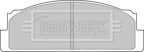 Комплект тормозных колодок, дисковый тормоз BORG & BECK BBP1305