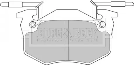 Комплект тормозных колодок, дисковый тормоз BORG & BECK BBP1306