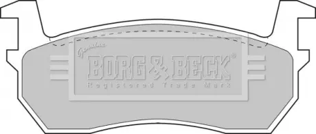 Комплект тормозных колодок, дисковый тормоз BORG & BECK BBP1309