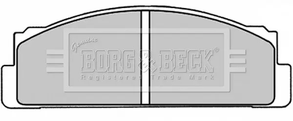 Комплект тормозных колодок, дисковый тормоз BORG & BECK BBP1310 (фото 1)