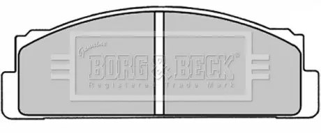 Комплект тормозных колодок, дисковый тормоз BORG & BECK BBP1310