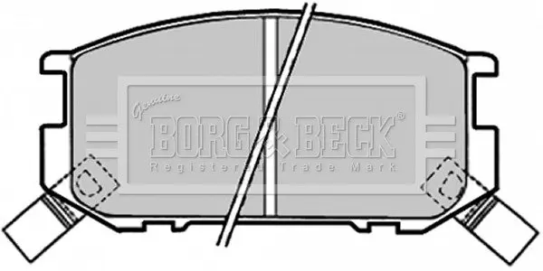 Комплект тормозных колодок, дисковый тормоз BORG & BECK BBP1318 (фото 1)