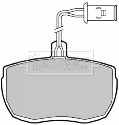 Комплект тормозных колодок, дисковый тормоз BORG & BECK BBP1320 (фото 1)