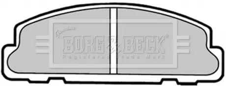 Комплект тормозных колодок, дисковый тормоз BORG & BECK BBP1321