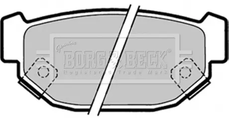 Комплект тормозных колодок, дисковый тормоз BORG & BECK BBP1322