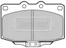 Комплект тормозных колодок, дисковый тормоз BORG & BECK BBP1323 (фото 1)