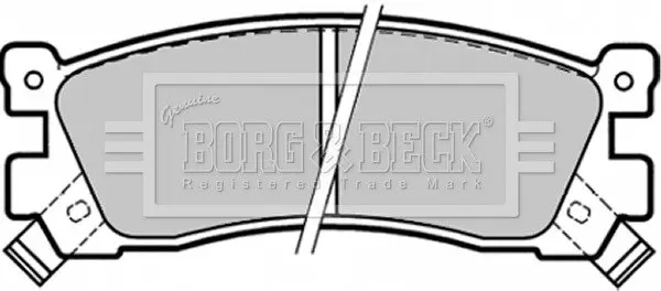 Комплект тормозных колодок, дисковый тормоз BORG & BECK BBP1328 (фото 1)