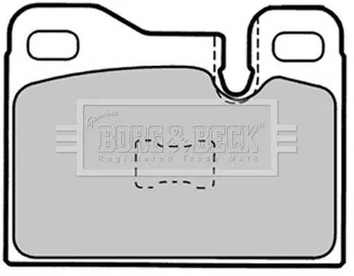Комплект тормозных колодок, дисковый тормоз BORG & BECK BBP1337 (фото 1)