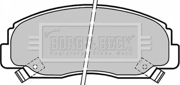 комплект тормозных колодок, дисковый тормоз BORG & BECK BBP1341 - фото 1