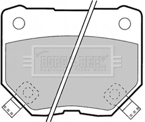 Комплект тормозных колодок, дисковый тормоз BORG & BECK BBP1349 (фото 1)