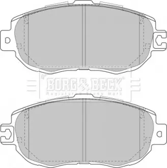 Комплект тормозных колодок, дисковый тормоз BORG & BECK BBP1352