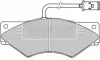 Комплект тормозных колодок, дисковый тормоз BORG & BECK BBP1357 (фото 1)