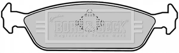 Комплект тормозных колодок, дисковый тормоз BORG & BECK BBP1379 (фото 1)
