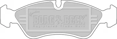Комплект тормозных колодок, дисковый тормоз BORG & BECK BBP1423