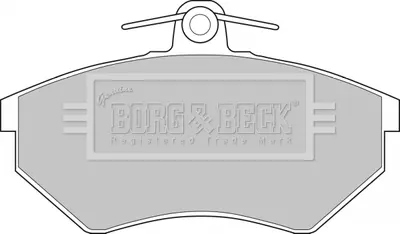 Комплект тормозных колодок, дисковый тормоз BORG & BECK BBP1427