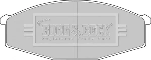 Комплект тормозных колодок, дисковый тормоз BORG & BECK BBP1497 (фото 1)