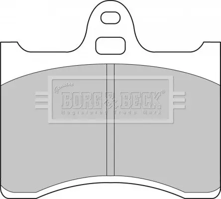 Комплект тормозных колодок, дисковый тормоз BORG & BECK BBP1538 (фото 1)