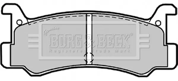 Комплект тормозных колодок, дисковый тормоз BORG & BECK BBP1540 (фото 1)