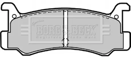 Комплект тормозных колодок, дисковый тормоз BORG & BECK BBP1540
