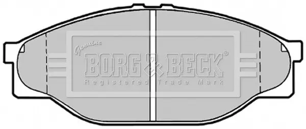 Комплект тормозных колодок, дисковый тормоз BORG & BECK BBP1548 (фото 1)
