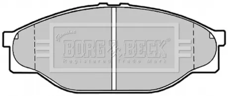 Комплект тормозных колодок, дисковый тормоз BORG & BECK BBP1548