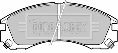 Комплект тормозных колодок, дисковый тормоз BORG & BECK BBP1565