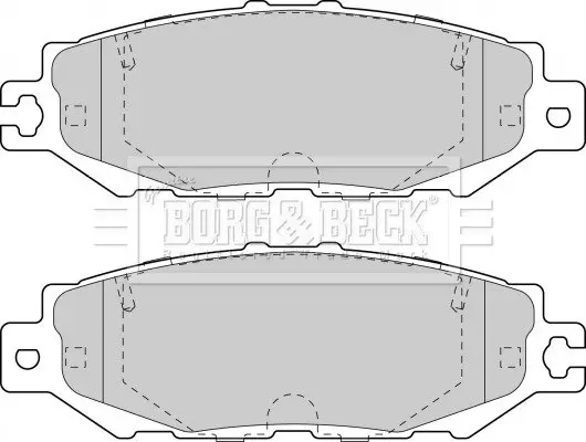 Комплект тормозных колодок, дисковый тормоз BORG & BECK BBP1570 (фото 1)
