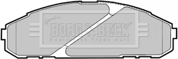 Комплект тормозных колодок, дисковый тормоз BORG & BECK BBP1585 (фото 1)