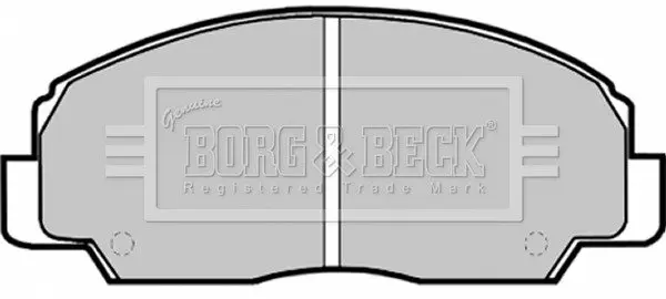 Комплект тормозных колодок, дисковый тормоз BORG & BECK BBP1592 (фото 1)