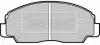 Комплект тормозных колодок, дисковый тормоз BORG & BECK BBP1592 (фото 1)