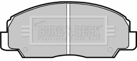Комплект тормозных колодок, дисковый тормоз BORG & BECK BBP1592