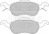 Комплект тормозных колодок, дисковый тормоз BORG & BECK BBP1602 (фото 1)