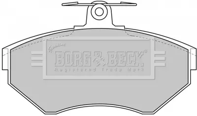 Комплект тормозных колодок, дисковый тормоз BORG & BECK BBP1607