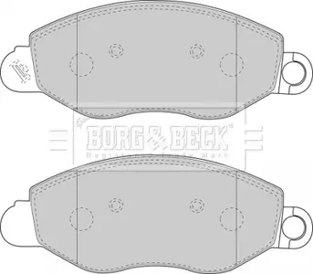 Комплект тормозных колодок, дисковый тормоз BORG & BECK BBP1714