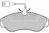 Комплект тормозных колодок, дисковый тормоз BORG & BECK BBP1720 (фото 1)