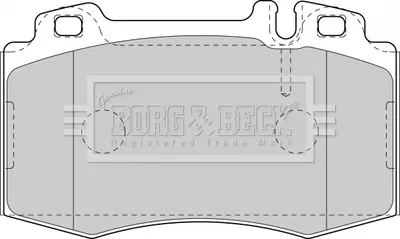 Комплект тормозных колодок, дисковый тормоз BORG & BECK BBP1756