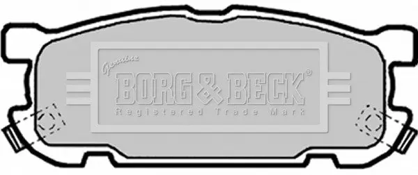 Комплект тормозных колодок, дисковый тормоз BORG & BECK BBP1818 (фото 1)