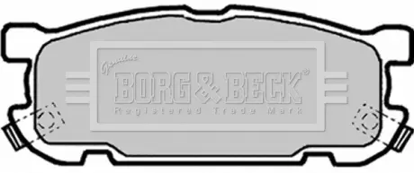 Комплект тормозных колодок, дисковый тормоз BORG & BECK BBP1818