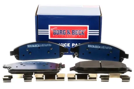 Комплект тормозных колодок, дисковый тормоз BORG & BECK BBP1911