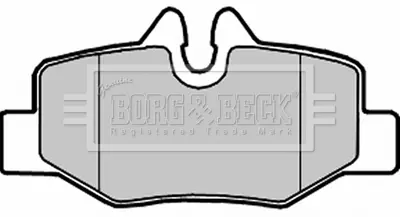 Комплект тормозных колодок, дисковый тормоз BORG & BECK BBP1958