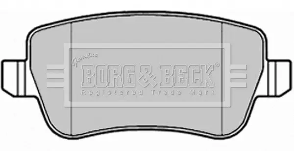 Комплект тормозных колодок, дисковый тормоз BORG & BECK BBP1992 (фото 1)