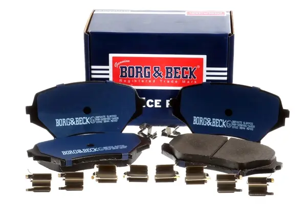 Комплект тормозных колодок, дисковый тормоз BORG & BECK BBP2075 (фото 1)