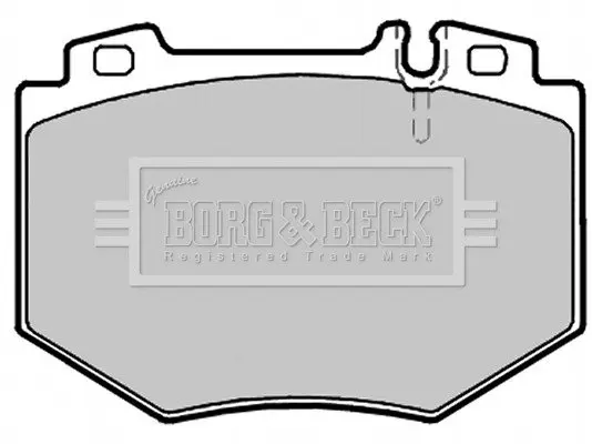 Комплект тормозных колодок, дисковый тормоз BORG & BECK BBP2137 (фото 1)
