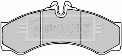 Комплект тормозных колодок, дисковый тормоз BORG & BECK BBP2247
