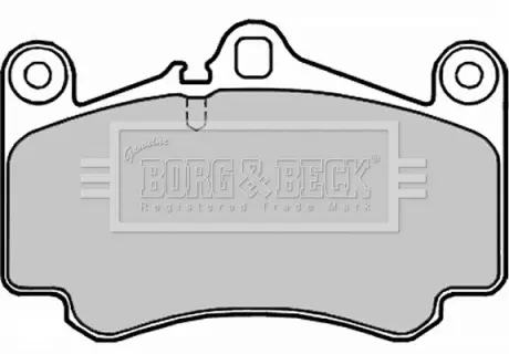 Комплект тормозных колодок, дисковый тормоз BORG & BECK BBP2255