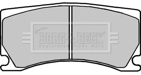 Комплект тормозных колодок, дисковый тормоз BORG & BECK BBP2327 (фото 1)
