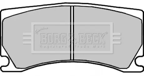 Комплект тормозных колодок, дисковый тормоз BORG & BECK BBP2327