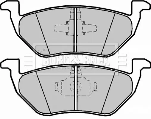 Комплект тормозных колодок, дисковый тормоз BORG & BECK BBP2328 (фото 1)